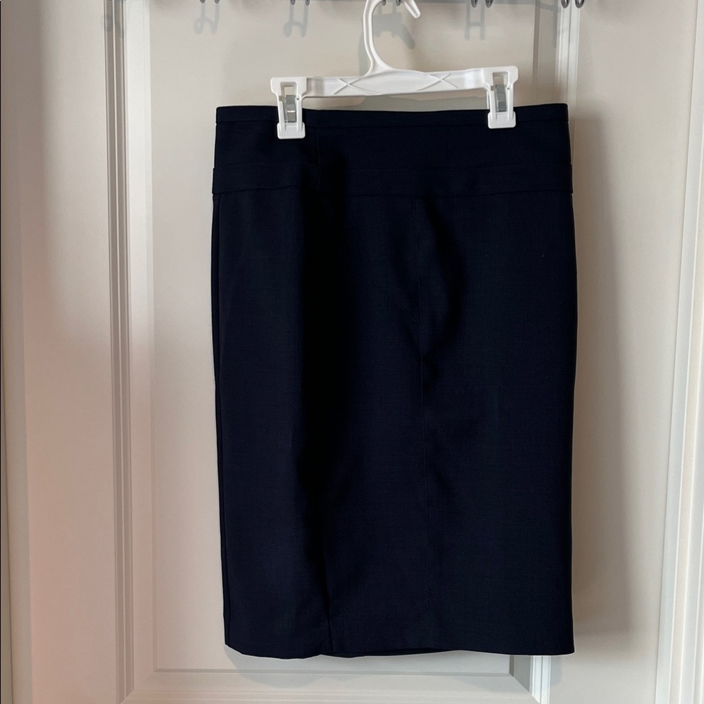 Classic Navy Blue Pencil Skirt